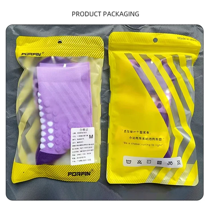 PORFIN Professional Sports Socks Sweat Wicking Mid Calf Socks for Running / Fitness / Basketball, Size M - Light Green