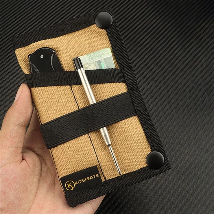 KOSIBATE H255 Tactical EDC Tool Storage Bag Wallet Molle Bag Outdoor Multifunction Military Tool Storage Pouch - Khaki