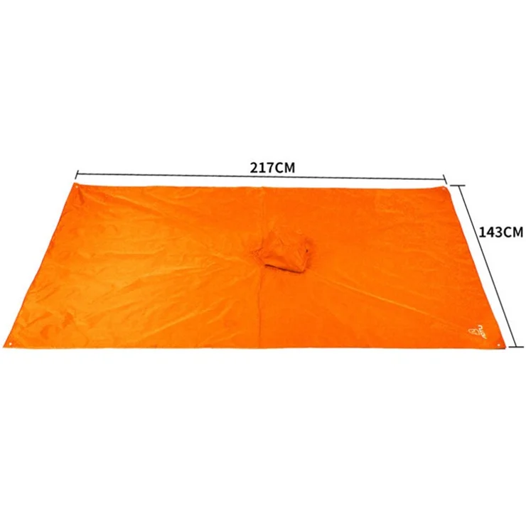 AOTU 3 In 1 Raincoat Backpack Rain Cover Cycling Rain Poncho Waterproof Outdoor Camping Tent Mat - Orange