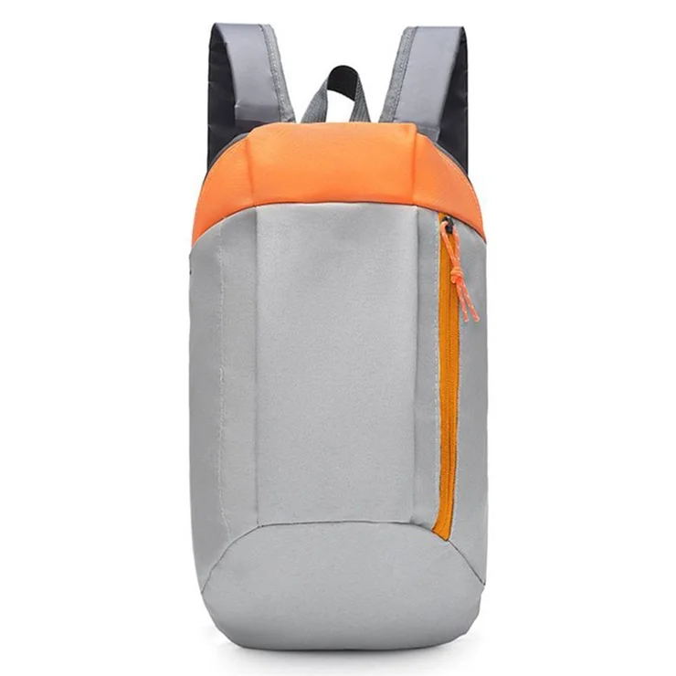 HALIN Outdoor Camping Climbing Rucksack Waterproof Nylon Travel Backpack - Orange+Grey