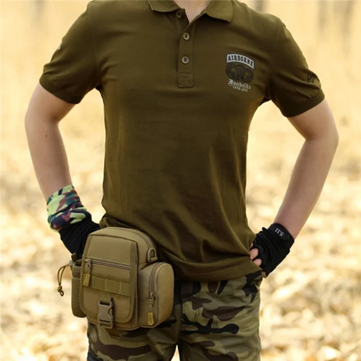 PROTECTOR PLUS Y117 Cycling Waist Bag Water Bottle Holder Tactical Fanny Pack - Black