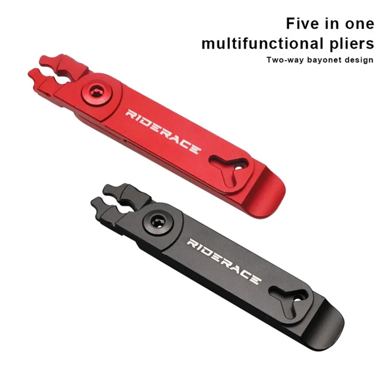 RIDERACE RR9053 Bicycle Chain Link Plier Mountain Bike Quick Removal Cycling Chain Buckle Plier Repair Tool - Red