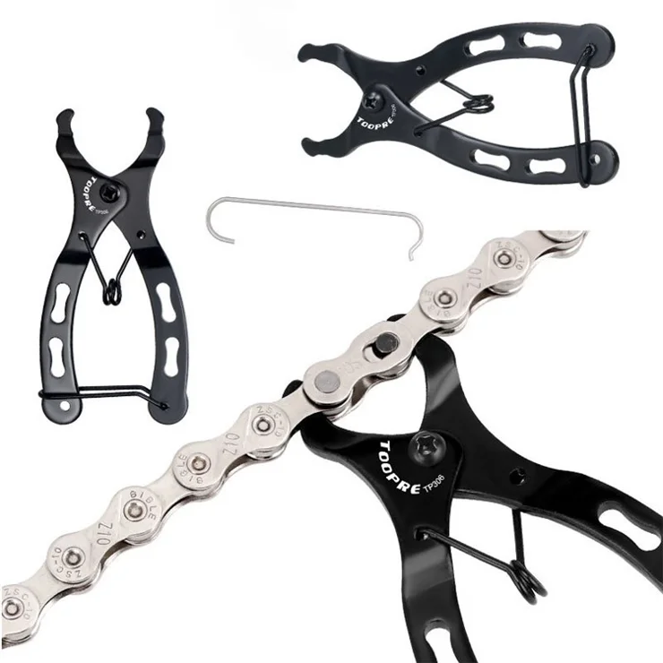 TOOPRE Bicycle Open Close Chain Link Pliers Mini Mountain Bike Quick Removal Install Pliers Chain Clamp Repair Tools with Buckle - Type B