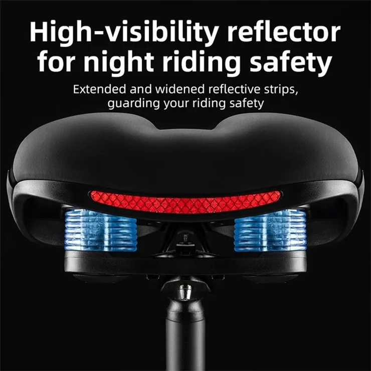 ROCKBROS Bike Cycling Saddle Breathable Shock Absorption Bicycle Seat Cushion - Silicone Type