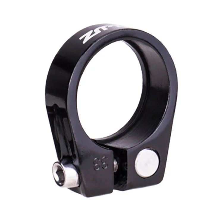 ZTTO JC205 Road Bike Seat Post Clamp Aluminum Alloy MTB Bicycle Seatpost Tube Clip - 28.6mm / Black