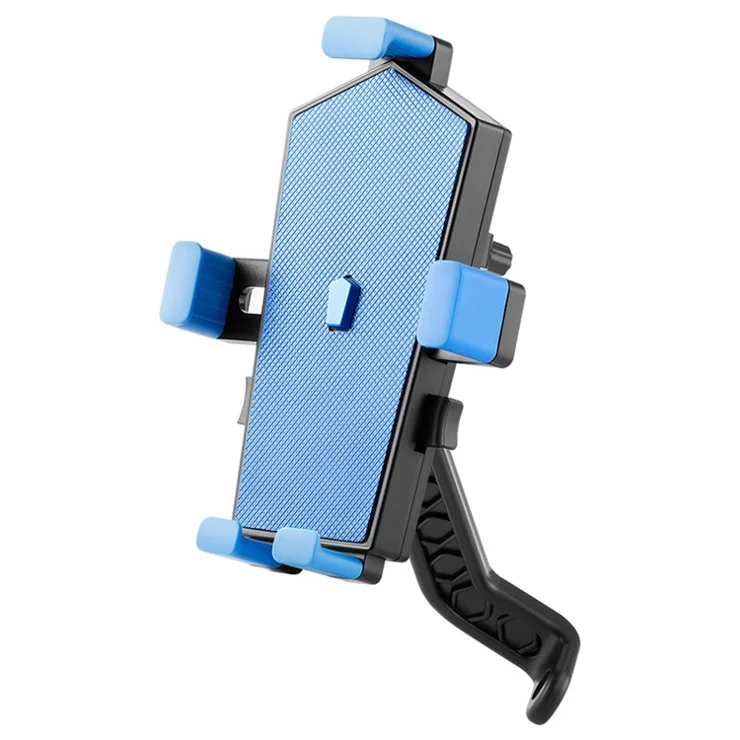 BENGGUO BG-1111 Bicycle Phone Holder Rotary Electric Bike Phone Stand for 4-7 inch Phone - Electric Bike / Blue