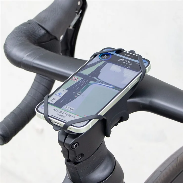 GUB P9 Bicycle E-Bike Scooter Silicone Phone Holder Bike Handlebar Cellphone Bracket - Orange