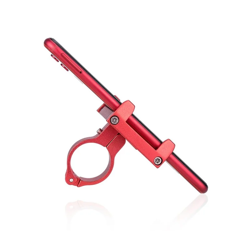 ZTTO Z91 MTB Bike Phone Holder Aluminum Alloy Bicycle Handlebar Mount Cellphone Bracket - Red