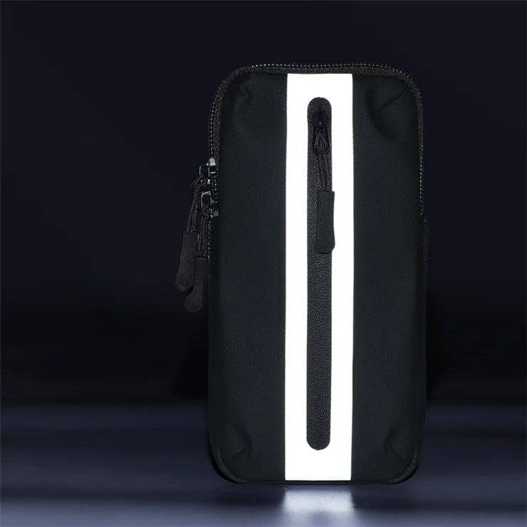 Oxford Fabric + Polyester Armband Phone Pouch Lightweight Cell Phones Bag for Outdoor Cycling - Purple