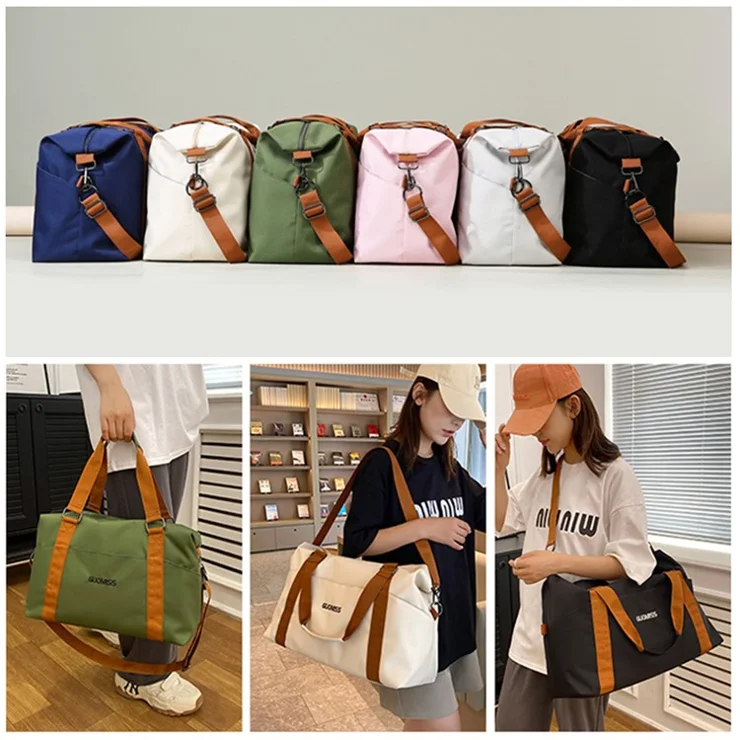 GUOMISS GM-316 Size L Oxford Cloth Waterproof Fitness Yoga Tote Crossbody Bag Travel Luggage Bag - Army Green
