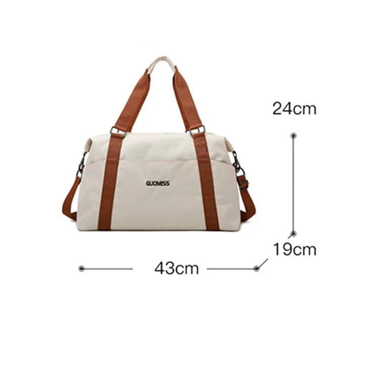 GUOMISS GM-316 Size S Oxford Cloth Fitness Yoga Tote Crossbody Bag Outdoor Travel Luggage Bag - Black