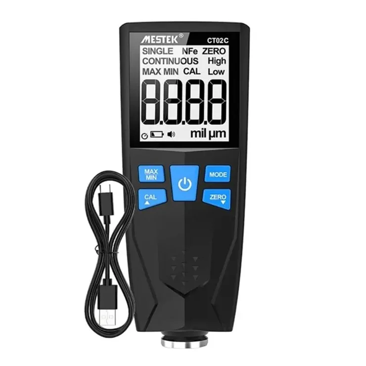 Neoteck Thickness gauge 0-1500 µm for car paint coating, Fe&NFE backlit probe for cars made of metal with steel and aluminum base Neoteck Thickness gauge 0-1500 µm for car paint coating, Fe&NFE backlit probe for cars made of metal with steel and aluminum base