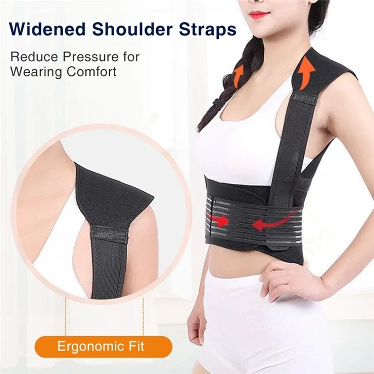 108 Magnets Tourmaline Magnetic Therapy Self-heating Vest Waist Back Shoulder Posture Corrector Spine Lumbar Brace Support Belt Pain Relief - M