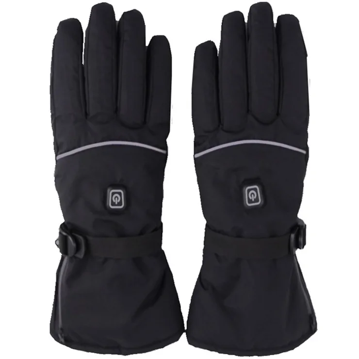 1 Pair Multi-Function Heating Gloves 3-Gear Temperature Adjustable Electric Thermal Gloves for Snowboard Cycling Ski (No Battery)