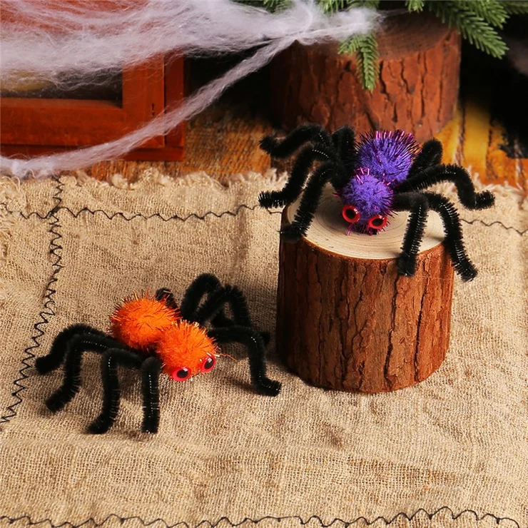 Simulation Spider Hair Clip Halloween Hairpin Headdress for Kids Adults Party Barrettes - Black