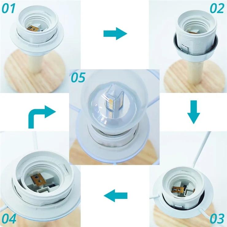 TA-016 Touch Control Table Lamp Pleated Shade Night Lamp 1600mAh Bedside Desk Lamp for Bedroom Living Room - White Lampshade