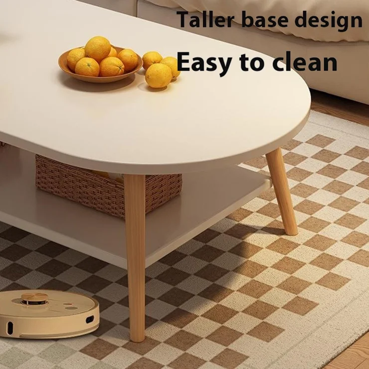 120CM Coffee Table for Living Room Sofa Wood Legs Low Table