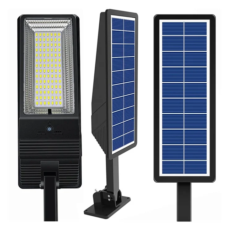 98LED Solar Outdoor Human Induction Light Waterproof Garden Yard Street Lamp with Remote Control