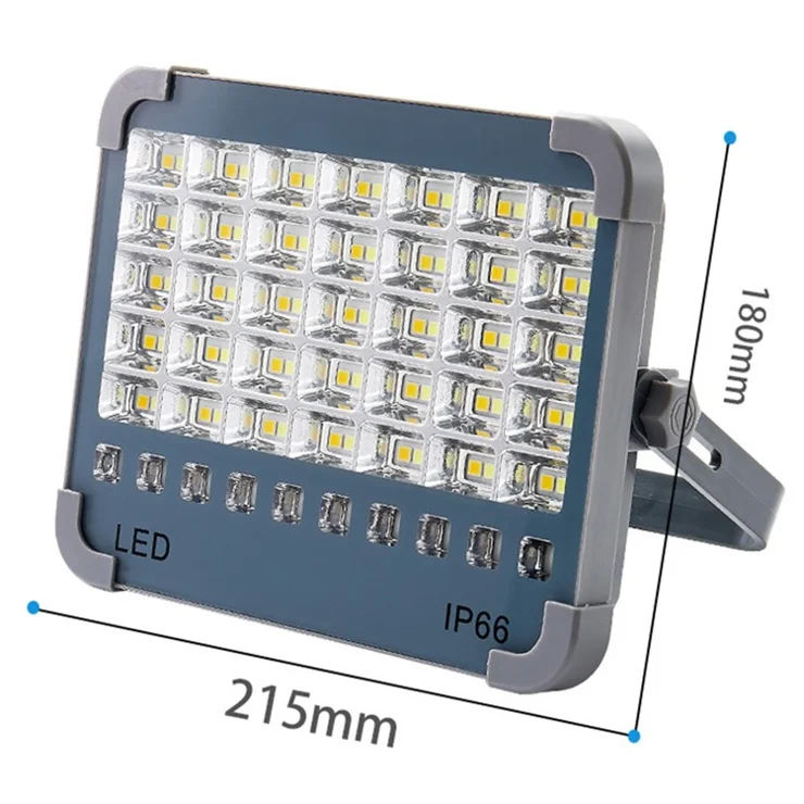 90 LED 6000W Solar Powered Portable Rechargeable Floodlight Outdoor Camping Light Super Bright Emergency Lamp
