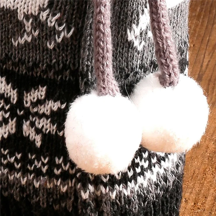 Christmas Sweater Newest Handmade Wine Bottle Knit Bottle Coat Festival Decoration - Red