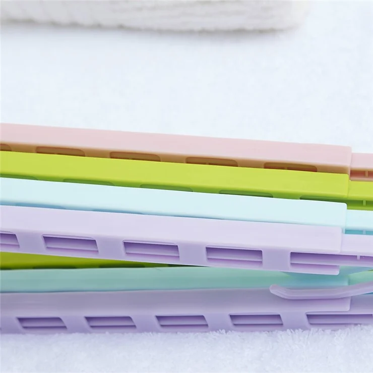 YM-155 100PCS Clothing Hangers Stretchable Foldable Design Closet Clothes Quilt Cover Hangers - Pink