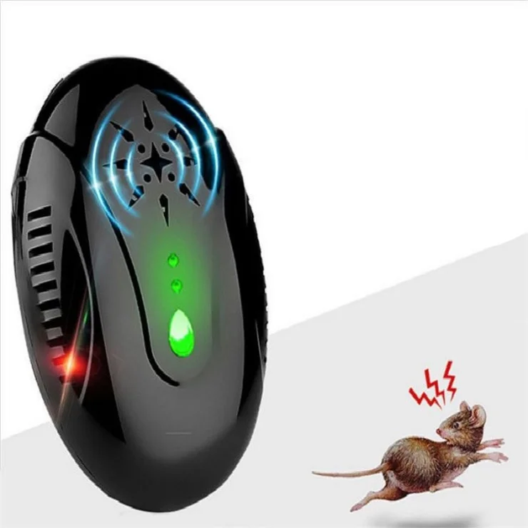 GETTER Electronic Rat Repellent Ultrasonic Mice Cockroach Pest Control Repeller - Black / UK Plug