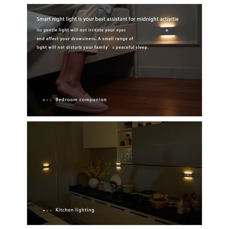 Night Eyes Motion Sensor Light - Cordless LED With 12 Eye Stickers, Magnetic Mount