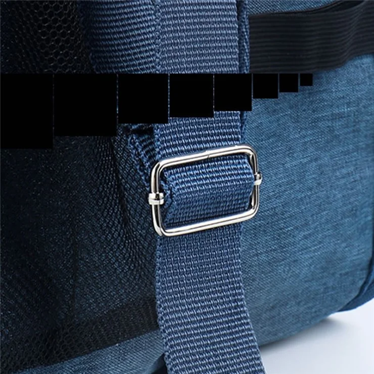 TB-0517 Multifunction Student School Bag Document Briefcase Handbag Backpack Shoulders Bag - Wine Red