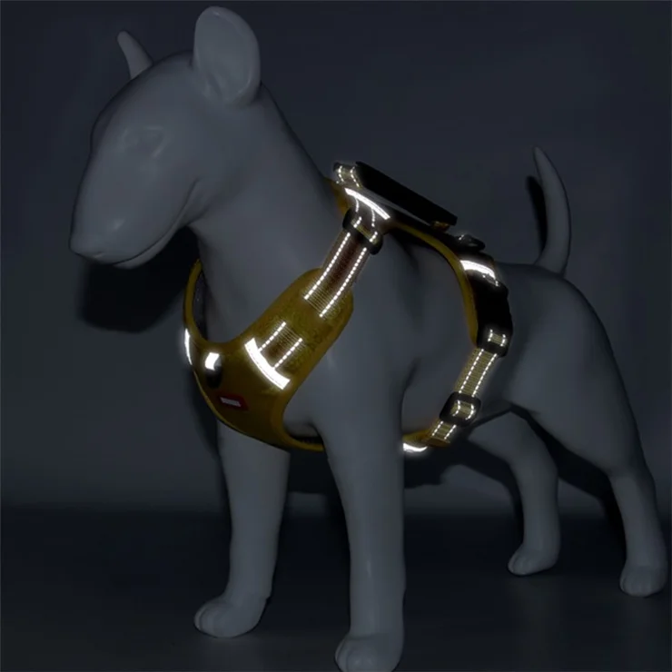 DUOMM HT-524 Breathable Pet Dog Harness Reflective Puppy Safety Vest with Control Handle ST - Orange / XS
