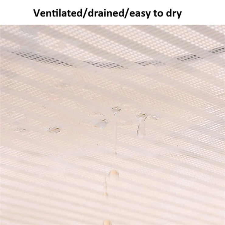4 Layers Drying Rack Hanging Mesh 40x60CM Polyester + Steel Wire Net for Fishes, Fruits, Clothes
