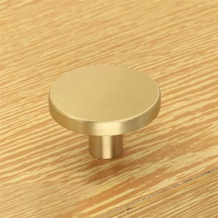 TA-00081 Large Round Coat Hook Brass Decorative Wall Mounted Hanger for Room Kitchen Bathroom - Brushed Gold
