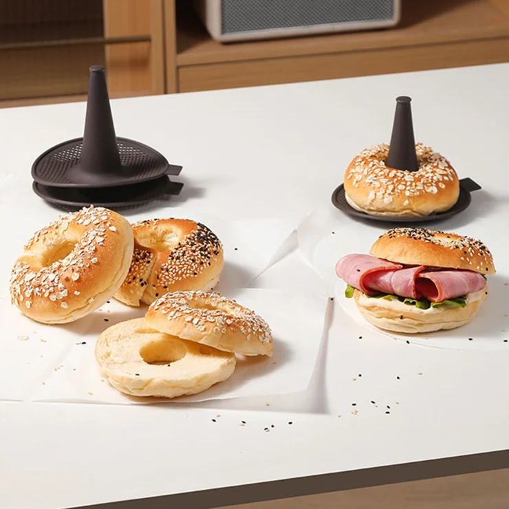 6Pcs Oven-Safe Silicone Baking Molds for Bread Donuts (BPA Free