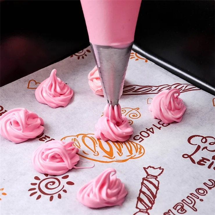 100Pcs Disposable Pastry Bags PE Icing Piping Bag for Cake Cookies Dessert Cupcakes Decoration, Large Size (No FDA Certificate) - Blank