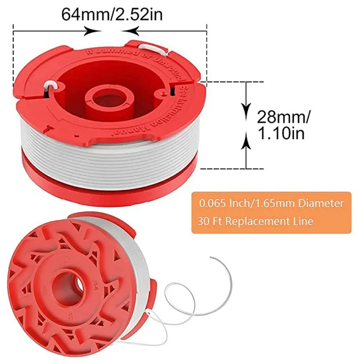 2PCS For Craftsman Lawn Trimmer Wire Reels CMZST065 Replacement Spools