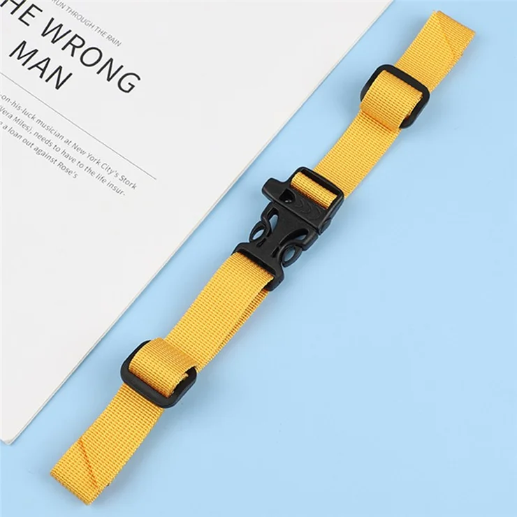 Backpack Shoulder Strap Fixing Insert Buckle Anti-slip Nylon Strap School Bag Chest Strap DIY Backpack Accessory - Yellow