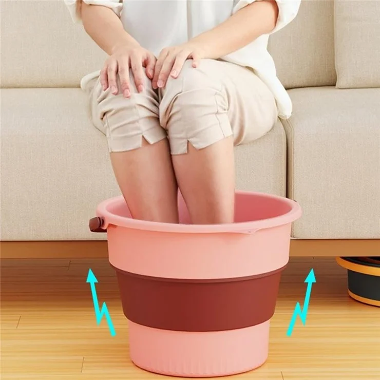 Foldable Water Bucket 10L Portable Collapsible Container for Fishing / Camping / Car Wash / Travel Outdoor Indoor - Green