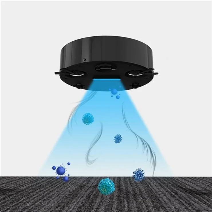 USB Charging Vacuum Cleaner 3 In 1 Sweeping Robot Smart Cleaning Device for Floor / Carpet / Hardwood - White