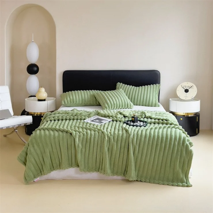 Mezzar Coperta Matrimoniale Pile, Coperta per Divano Morbida, Plaid Pile Blanket per Letto Caldo e Confortevole (Grigio-blu, 150 * 200CM