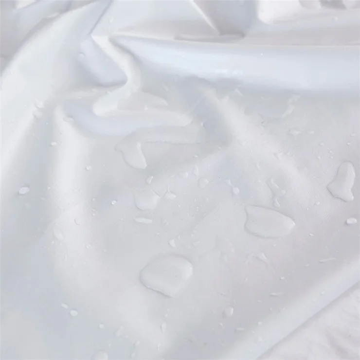 CL011 3Pcs / Set 200x220+30cm Waterproof Mattress Cover Pongee Fitted Sheet with 2 Pillow Case - Dark Grey
