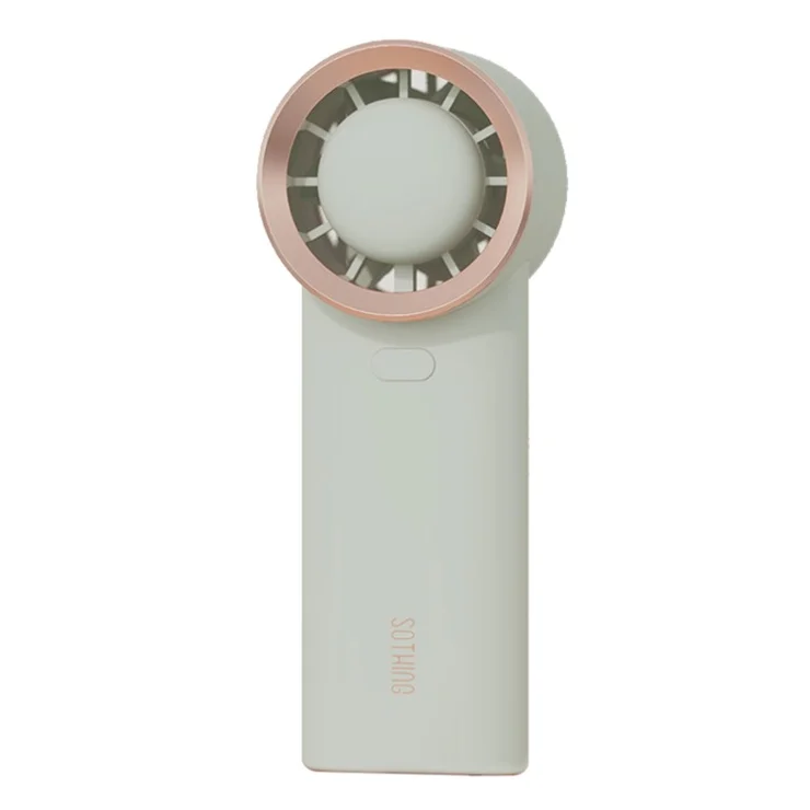 SOTHING 1200mAh Handheld Fan USB Rechargeable 3 Wind Speeds Desktop Summer Cooling Fan - Green