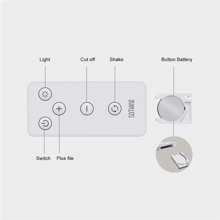 SOTHING Muguet Multifunction Desktop Fan Night Light USB Rechargeable Cooling Fan with Remote Control - Green