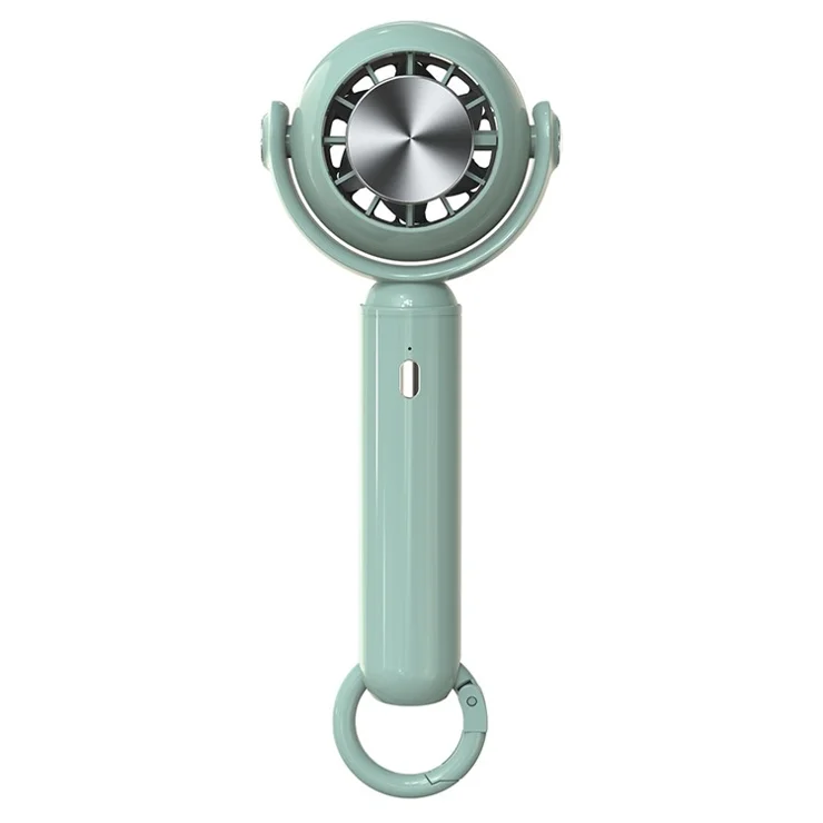 3 Gears Adjustable Summer Cooling Fan Cold Compress Handheld Electric Fan - Green