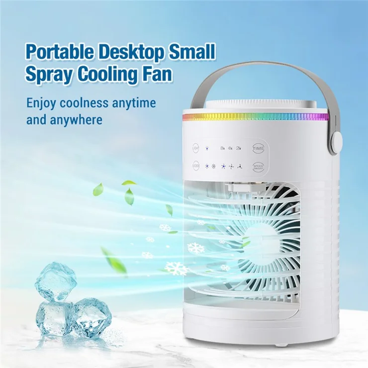 USB Desktop Electric Fan 3 Wind Speed Levels Summer Cooler for Home and Office