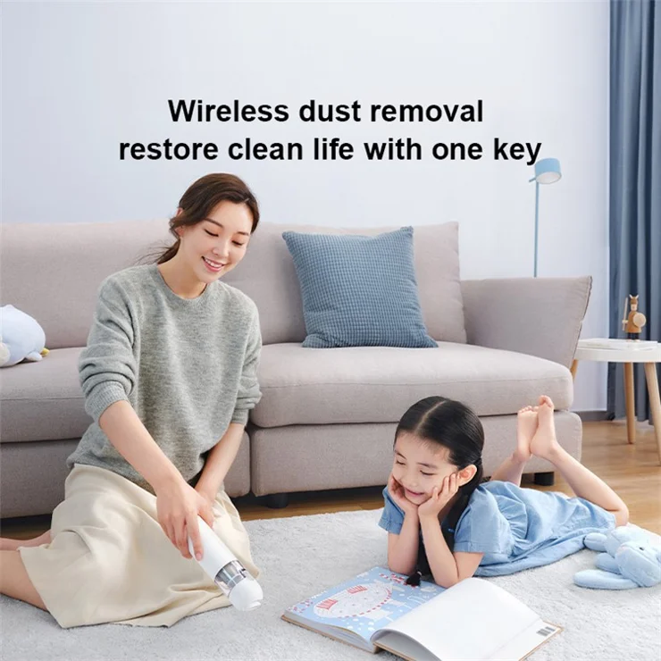 XIAOMI MIJIA Cordless Vacuum Cleaner 13000Pa Strong Suction Portable Cleaning Tool for Car Home - White