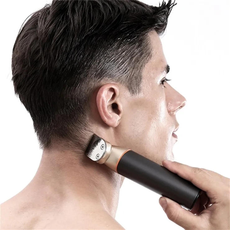 LK-881 5 in 1 Hair Trimmer for Men Electric Shaver Hair Clippers Cordless Nose Beard Razor Kit - Silver