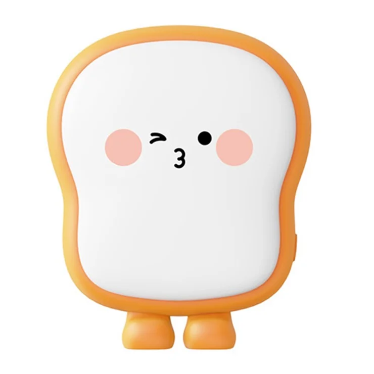 WT-W28 Multifunction 6000mAh Power Bank Cute Cartoon Shaped Hand Warmer Rechargeable Phone Portable Charger - Smile Face