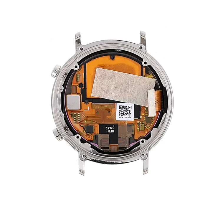 For Huawei Watch GT 2 42mm 2019 1.2" Grade S OLED Screen and Digitizer Assembly + Frame Part (without Logo) - Silver