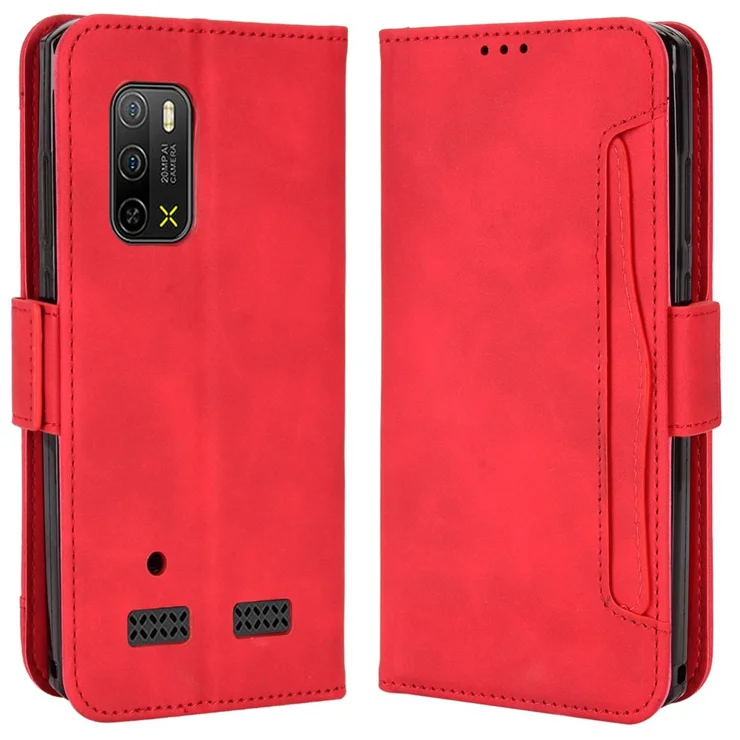 GOKEN Cover Folio In Pelle PU Con Portafoglio E Supporto Per Ulefone Armor X10 Pro / Armor X10, Custodia Con Chiusura Magnetica, Slot Per Carte E Contanti, Nero
