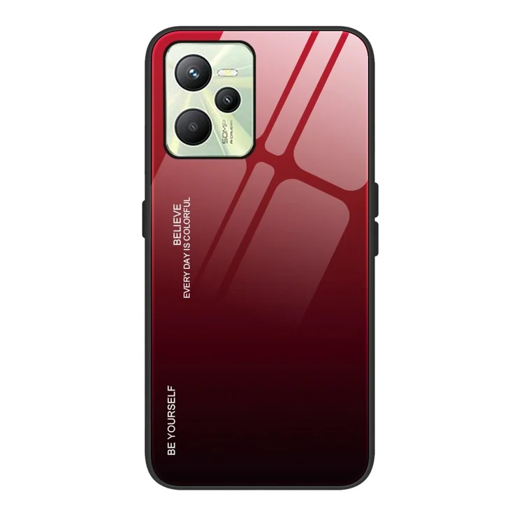 GOGME Cover Per Realme C35 4G: Custodia Sfumata Colori Con Vetro Temperato 9H E Bordo Morbido TPU, Protezione Antiurto - 2