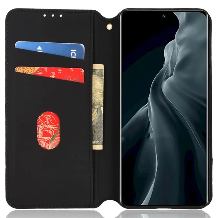 GOKEN Cover In Pelle Per Xiaomi Mi 12 Lite 5G - Custodia Folio Wallet Con Portafoglio, Slot Carte E Supporto Magnetico - Marrone